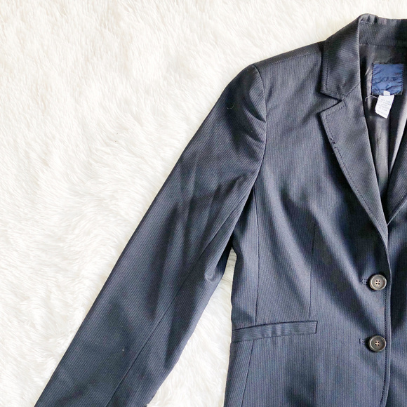 J. Crew Two Button Lined Blazer Pinstripe Size 2 - Picture 3 of 6